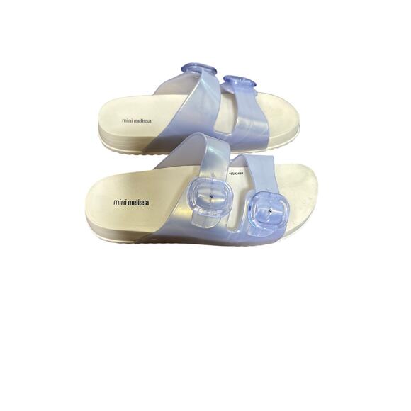 Mini Melissa Girls Iredescent Jelly Sandals Sz 4 - Picture 2 of 3